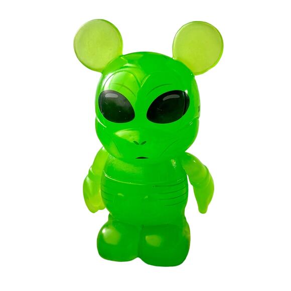 Disney Vinylmation Urban Series 7 3" Clear Green Alien - Picture 1 of 8